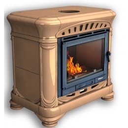 Каминная облицовка КимрПечь Модерн центральная Карамель